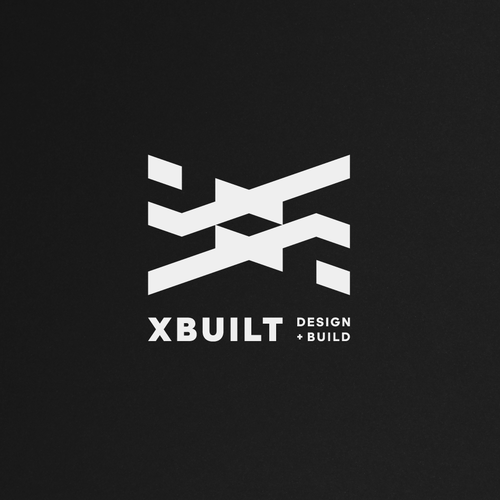 Architecture logo with the title 'Tasteful and Professional new Architecture Firm Logo for XBUILT design + build'