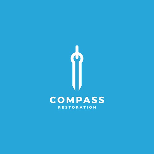Restoration logo with the title 'compass restoration'