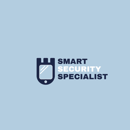 Pastel blue logo with the title 'Smart Security'