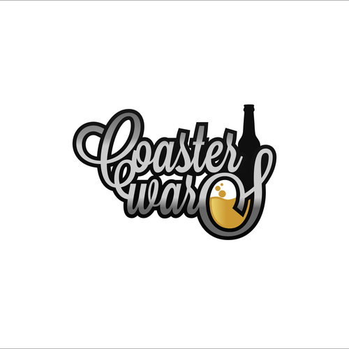 Coaster design with the title 'coaster wars'