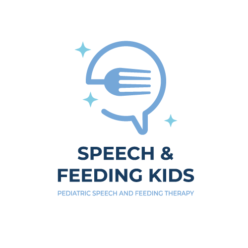 Speech design with the title 'Pediatric speech logo '