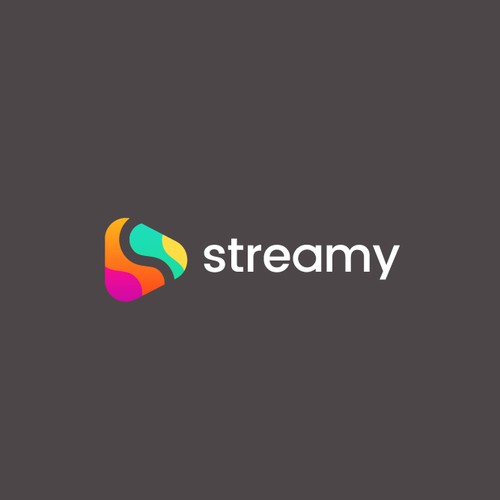 Multicolor logo with the title 'Logo for Streaming Platform'
