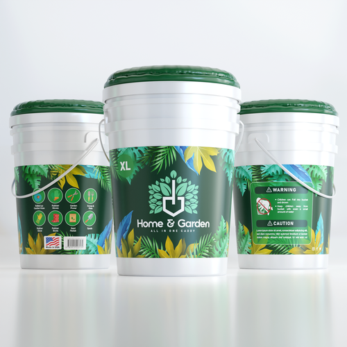 Candy packaging with the title 'Home and Garden Caddy'