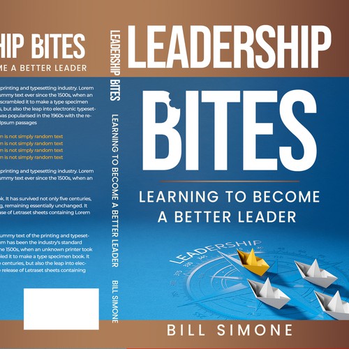 Book cover with the title 'Leadership Bites'