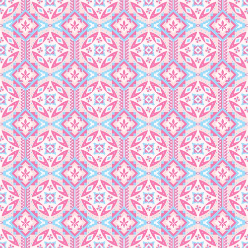 Beauty illustration with the title 'Ethnic Pattern design'