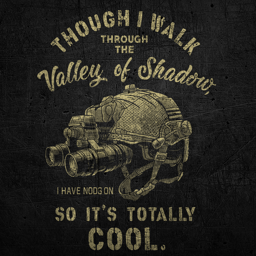 Veteran design with the title 'VALLEY OF SHADOW'