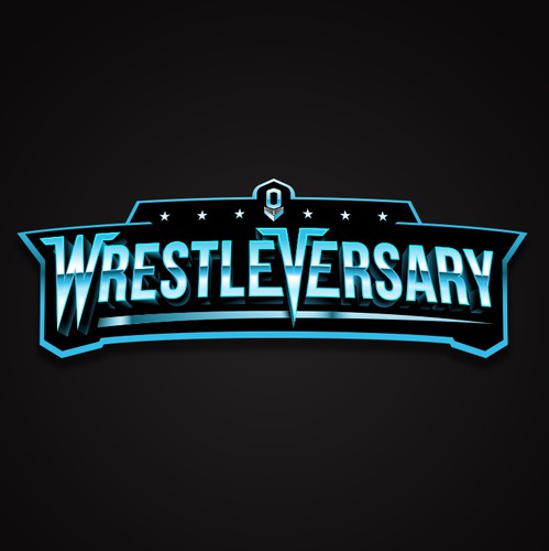Fighter logo with the title 'WrestleVersary'