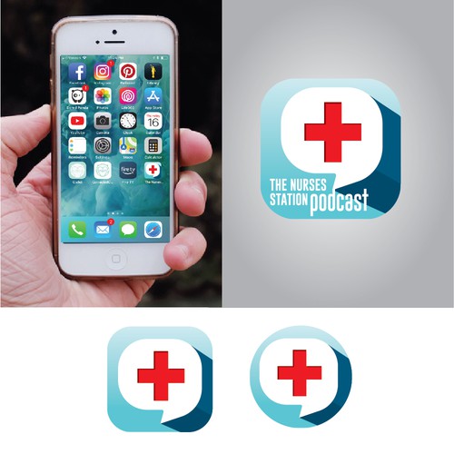 Nurse design with the title 'Nurses Podcast'