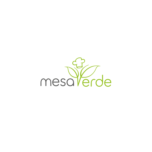 Vegetarian logo with the title 'Design a modern logo for a vegetarian Restaurant'