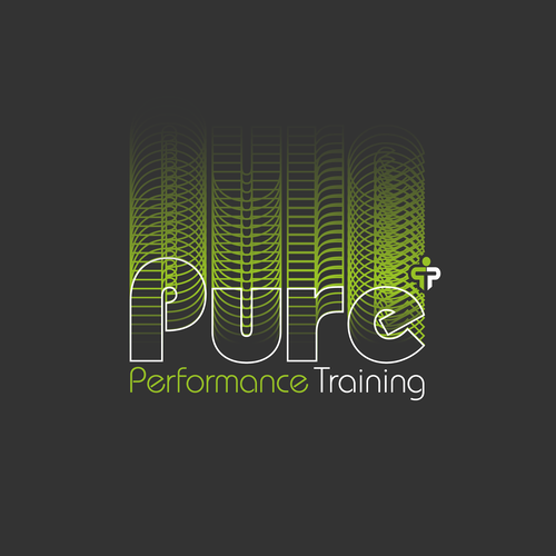 Bauhaus design with the title 'Fitness Training with 70s typography'