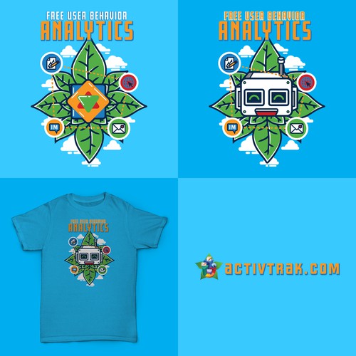 Computer t-shirt with the title 'T-Shirt Design for activtrak.com'