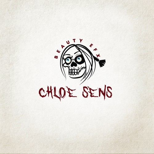 Horror logo with the title 'logo for special effects makeup artist'