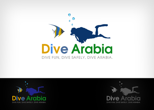 Scuba logo with the title 'Wanted !!! Simple,Modern,Symbolic,Attractive LOGO Design Needed for Scuba Diving Industry Dive Arabia Company'