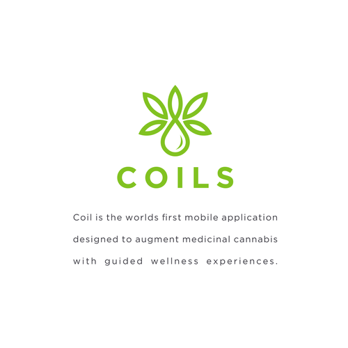 Healthcare logo with the title 'Coil'