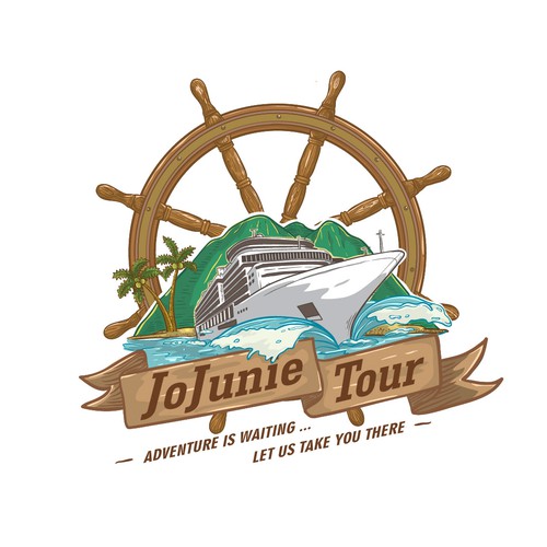 Cruise ship logo with the title 'Logo entry for JoJunie Tour  '