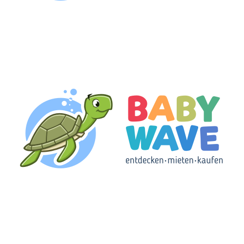 Turtle design with the title 'Logo for babywave.ch'