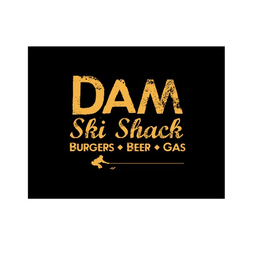 Ski logo with the title 'Food & beer shack'