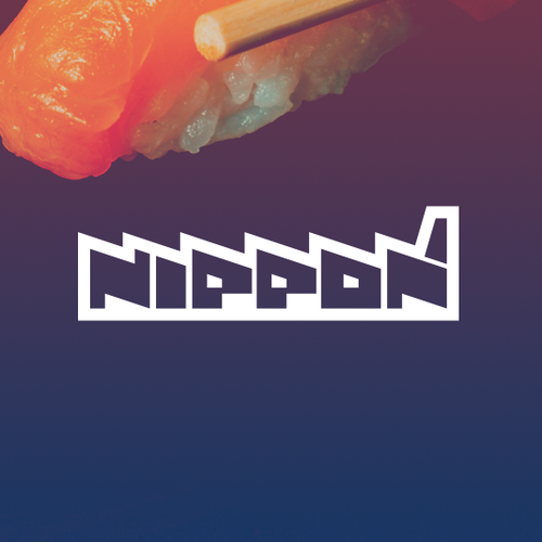 Sushi bar logo with the title 'Nippon Factory - Culture Food - Logo'
