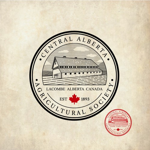 Canadian logo with the title 'Central Alberta Agricultural Society'