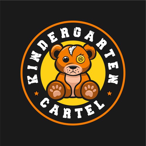 Band logo with the title 'Winner of Kindergarten Cartel Contest'