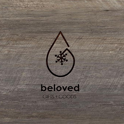 Snowflake logo with the title 'Clean, hand-drawn logo'