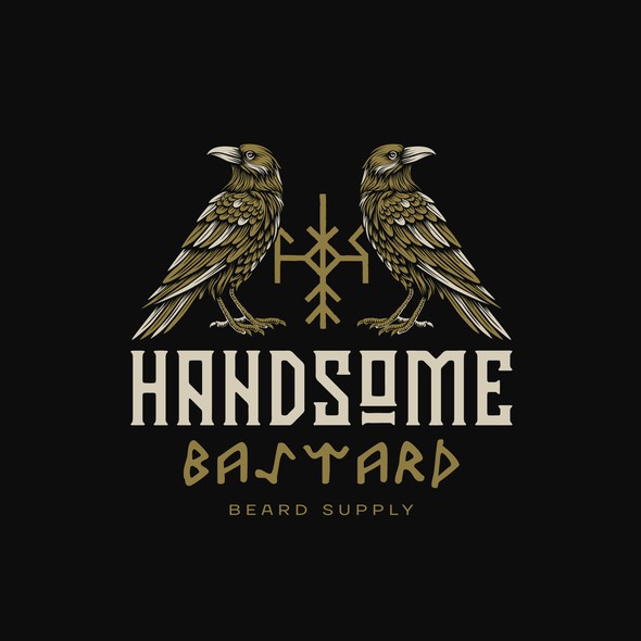 Viking logo with the title 'Logo for beard supply'