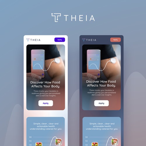 Calm design with the title 'Medical device Website'