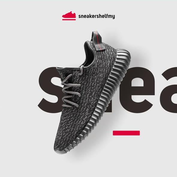 Shoe design with the title 'sneakershelfmy logo'