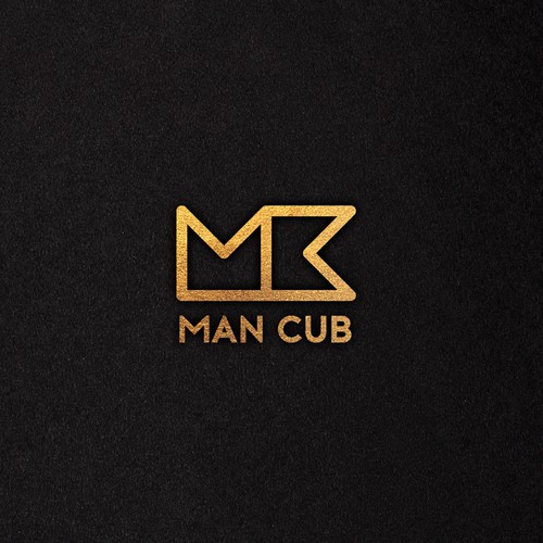 Musician logo with the title 'MAN CUB'