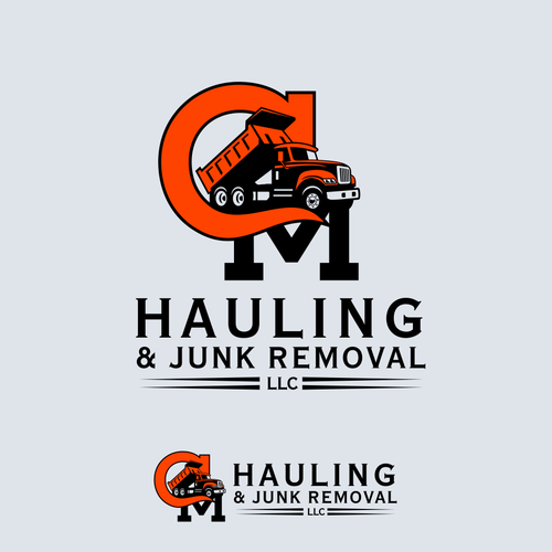 Recycling logo with the title 'C.M. Hauling & Junk Removal LLC'