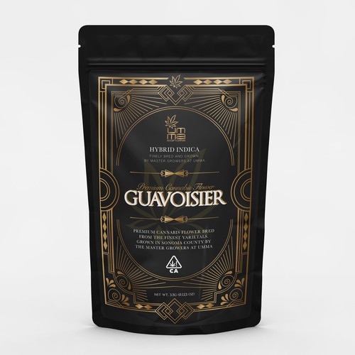 Whiskey design with the title 'Guavosier'