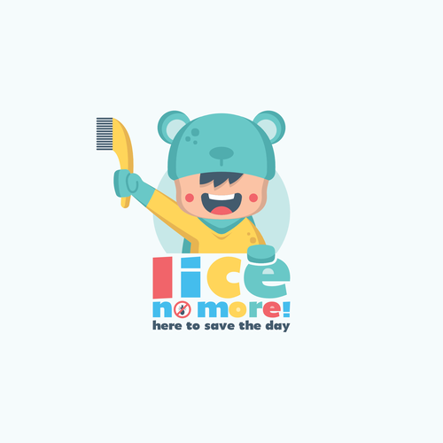 Childcare logo with the title 'Cute logo design for "anti lice" company'