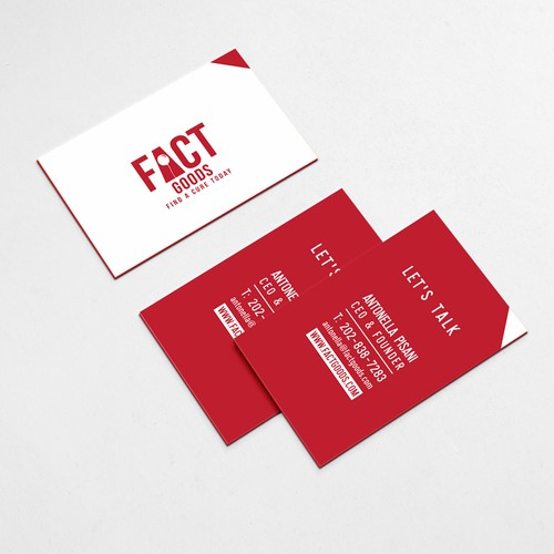 Charity design with the title 'Business Card for Charity Organization'