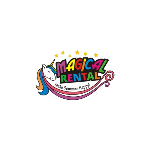 Magical logo with the title 'Logo Design for Magical Rental'
