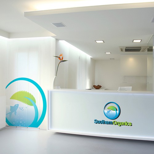 Aquaponics logo with the title 'A suitable logo for 'Southern Organics''
