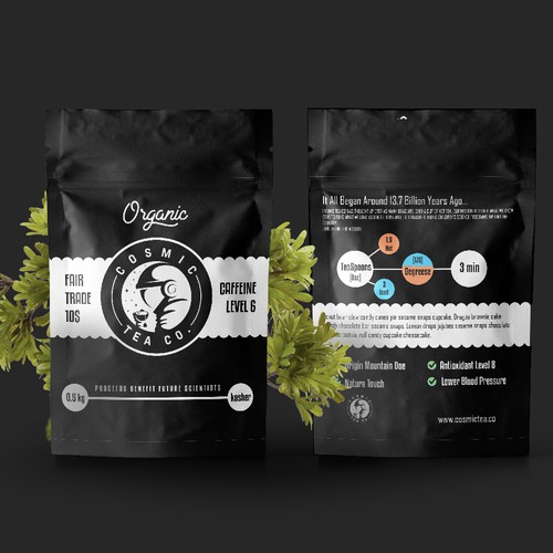Simple label with the title 'Organic Tea Label'
