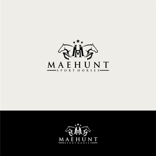 Horse brand with the title 'Horse logo for MaeHunt'