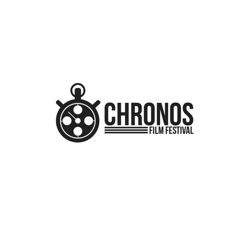 Festival logo with the title 'Create the next logo for Chronos'