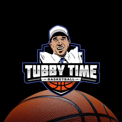 Portrait logo with the title 'Logo design for Basketball Team.'
