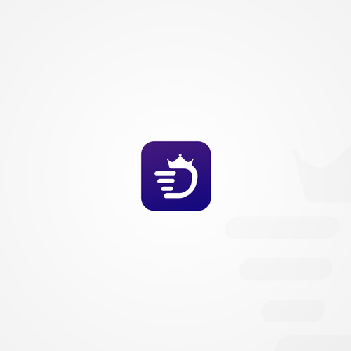 Navy blue logo with the title 'Logo Design | Deliver Kings'