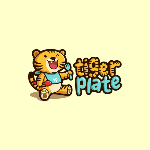 Tiger logo with the title 'tiger plate'