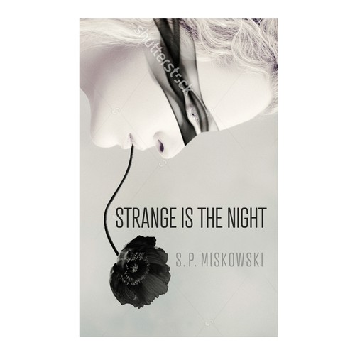 Flower book cover with the title 'Cover for Strange is the Night'