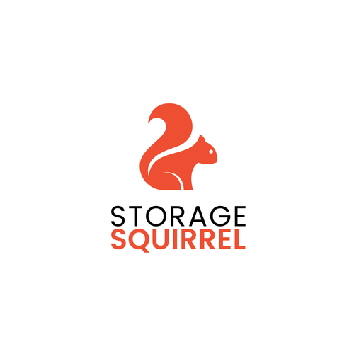 Squirrel logo with the title 'LOGO FOR STORAGE SQUIRELL'