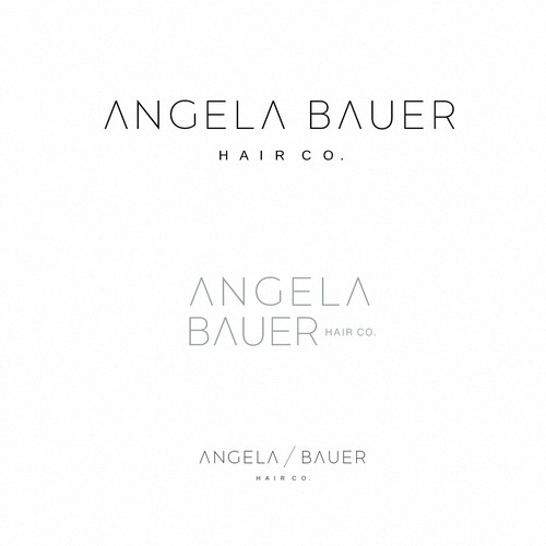 Hair salon logo with the title 'Clean & elegant logo '