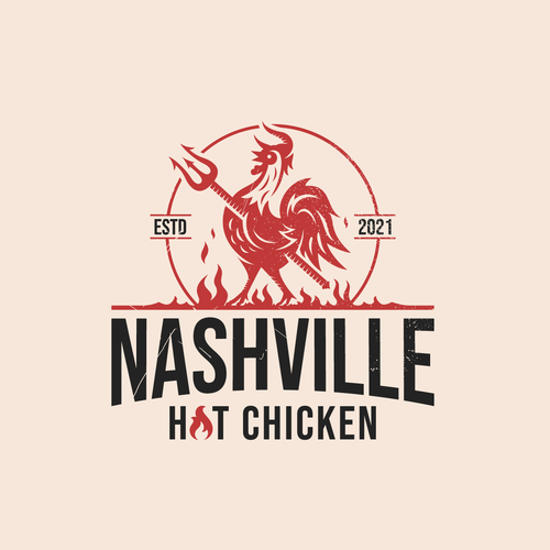 Fast food design with the title 'Nashville'