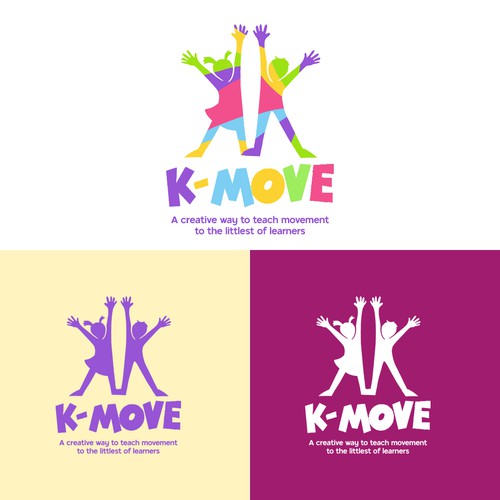 Kindergarten design with the title 'K-Move Kindergarten Logo'