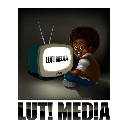 African artwork with the title 'Afro Boy!'