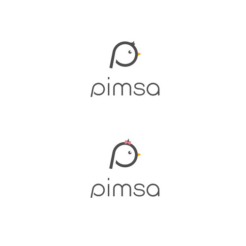 Kid's clothing logo with the title 'Pimsa'
