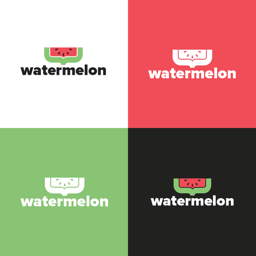 Melon logo with the title 'Watermelon IT logo'