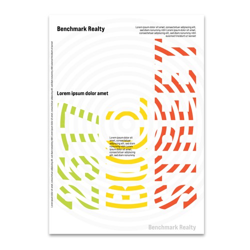 Gallery design with the title 'Bold Space, Clean Statement: Bull Street Poster'